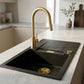 Granit-Küchenspüle – Atena 76 - 76 x 44 cm